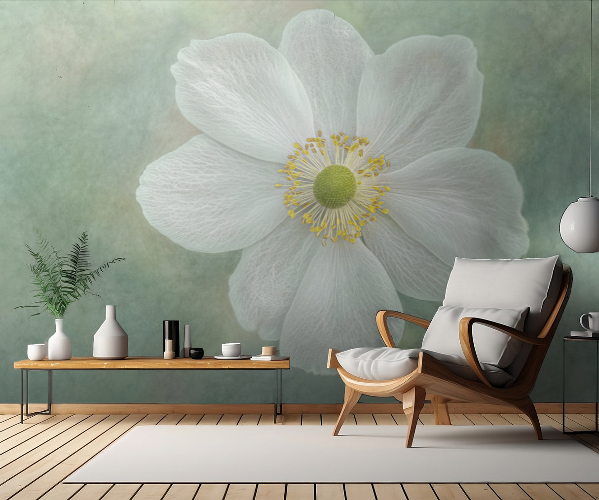 Anemone ‘Honorine Jobert’ Poster och Canvastavla