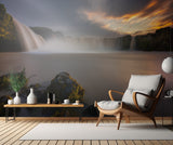 Godafoss Sunset Poster och Canvastavla