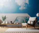 Blue with clouds Poster och Canvastavla