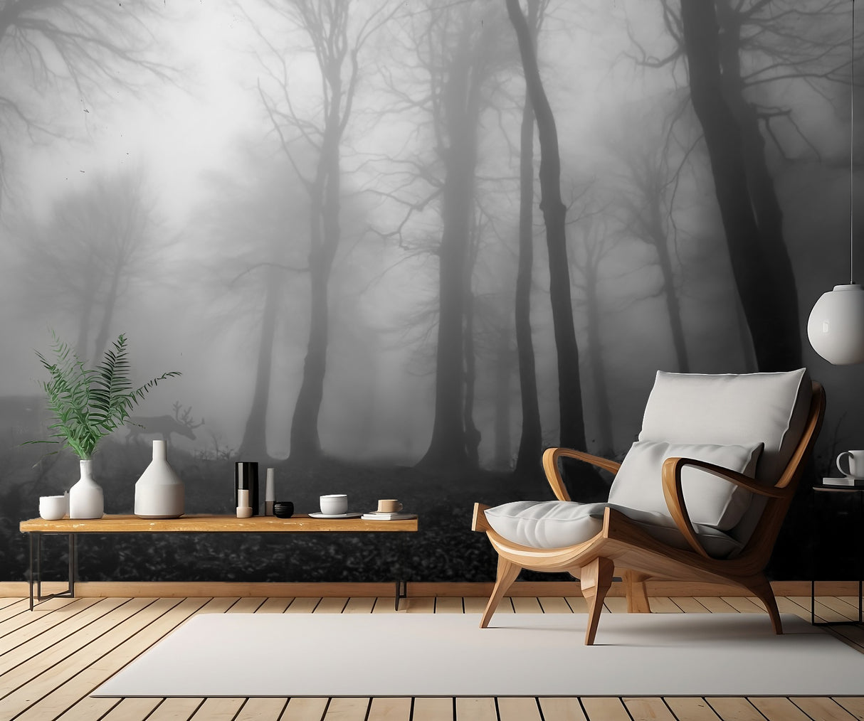 foggy forest Poster och Canvastavla