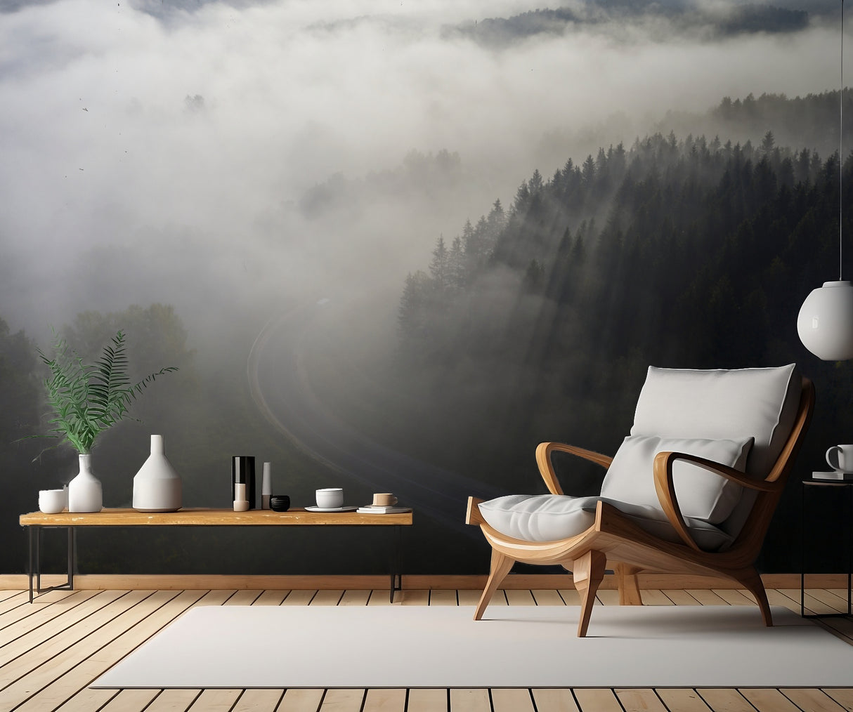 Road to fog Poster och Canvastavla