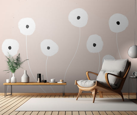Scandi Flowers No 1 Poster och Canvastavla