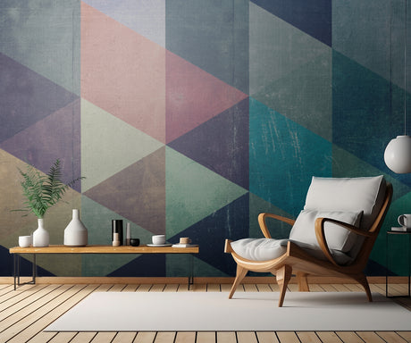 Triangle Textures Poster och Canvastavla