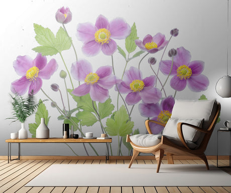 Anemone 'Hadspen Abundance' Poster och Canvastavla
