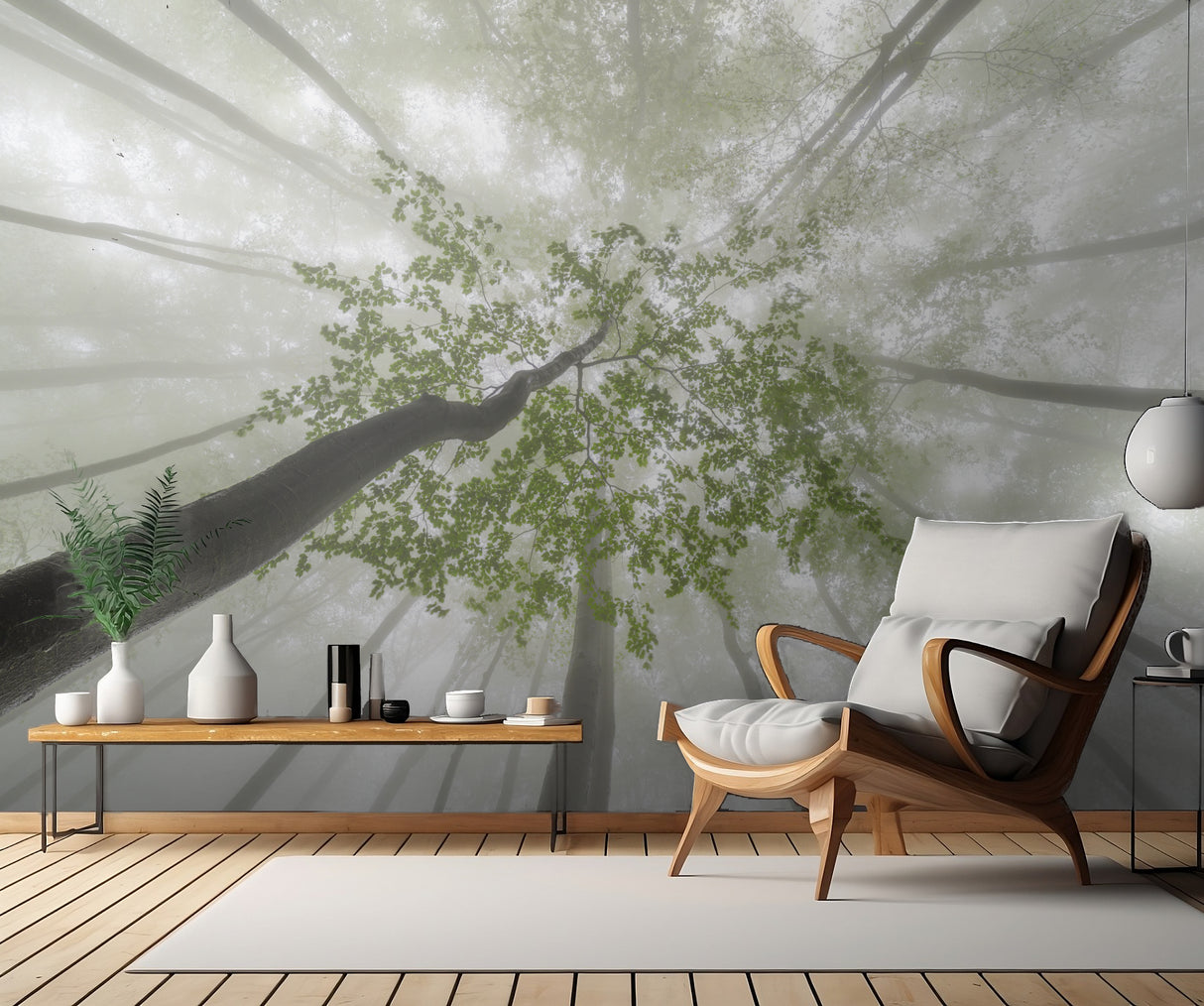 Foggy spring Poster och Canvastavla