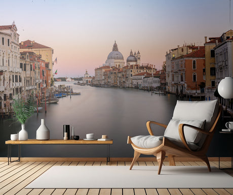 Canal Grande - sunset Poster och Canvastavla