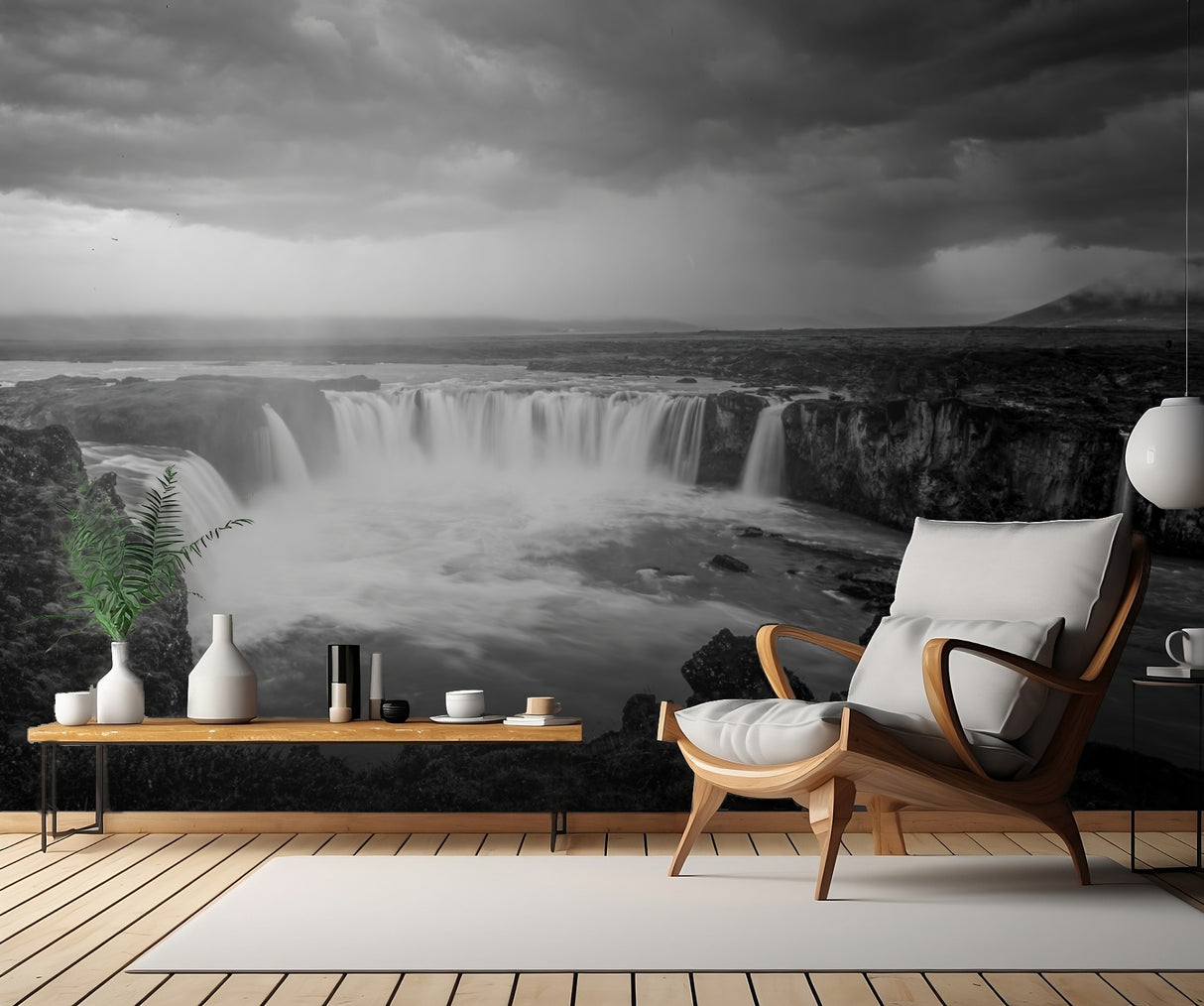 The Waterfall of the Ancient Gods Poster och Canvastavla
