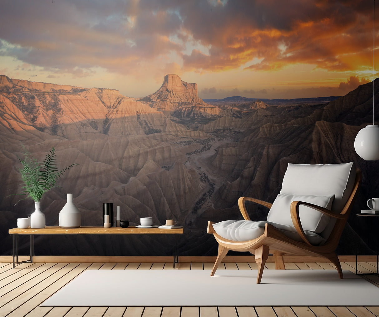 Badlands, Bardenas Reales Poster och Canvastavla