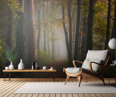 Autumn colorful forest Poster och Canvastavla