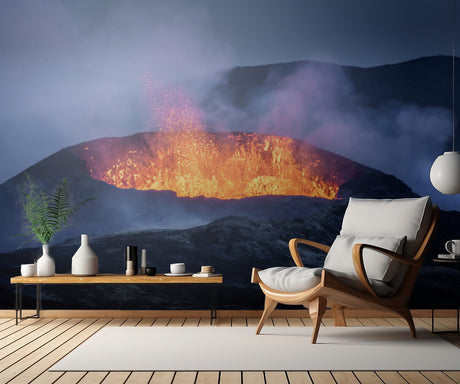 Fagradalsfjall Volcano Poster och Canvastavla