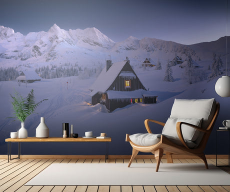 Winter Hut Poster och Canvastavla