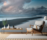 Approaching storm on Dyrhólaey Poster och Canvastavla
