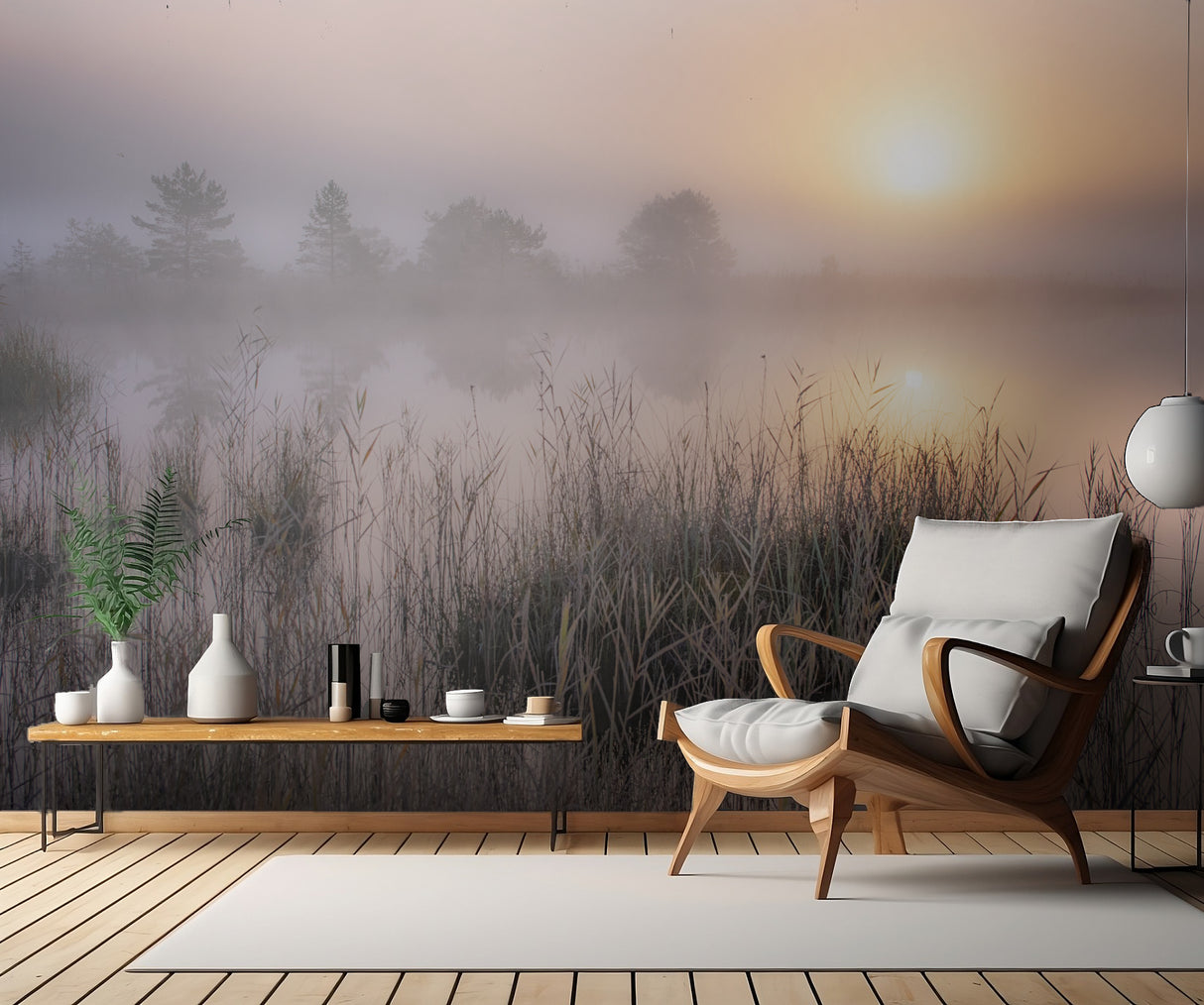 Cold Autumn Morning Poster och Canvastavla