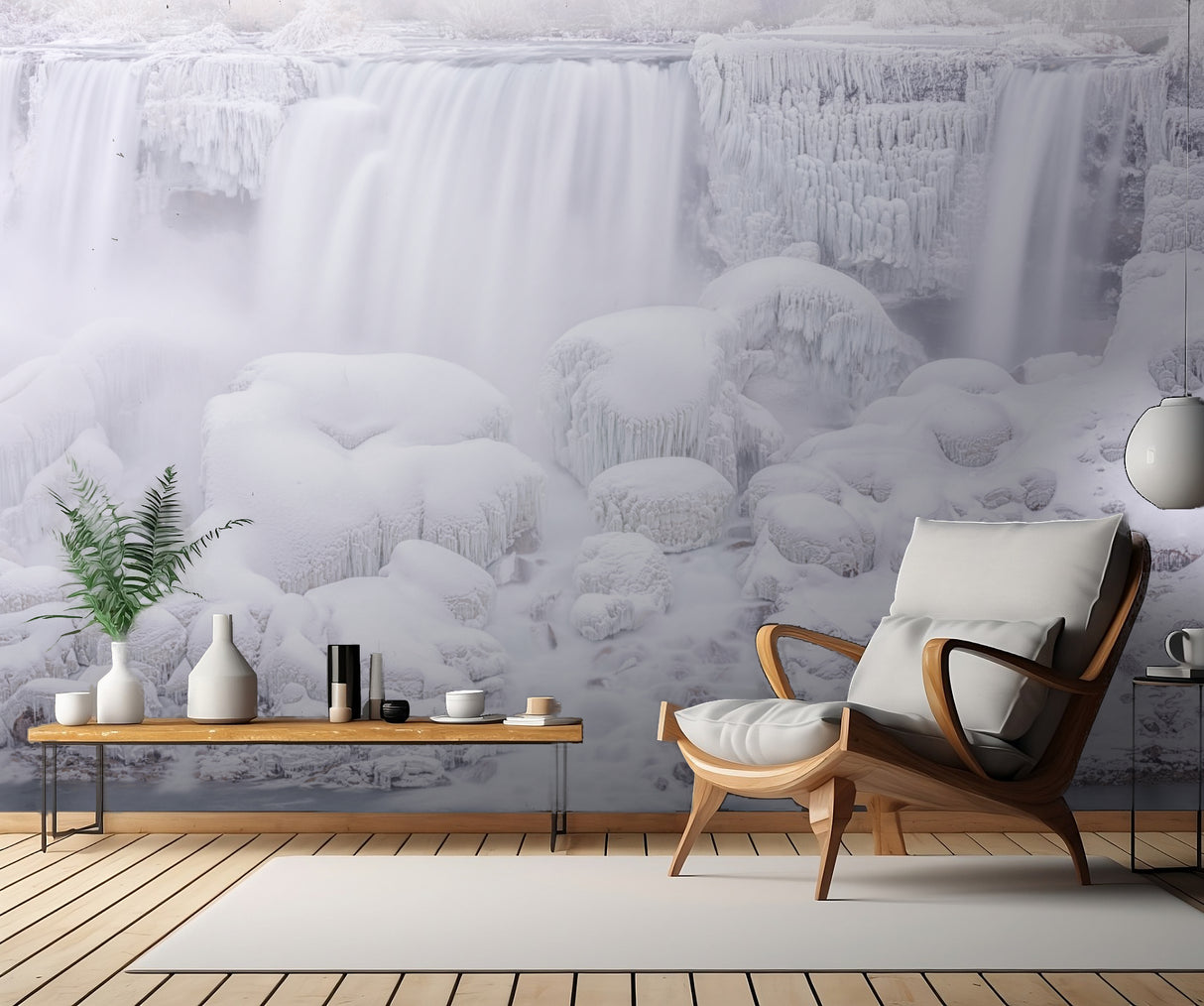 The Frozen Waterfalls Poster och Canvastavla