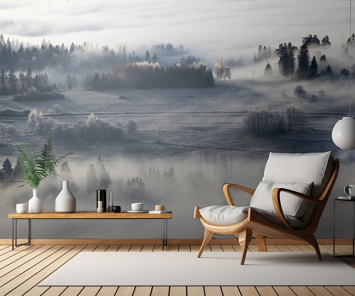 misty &amp; frosty morning Poster och Canvastavla
