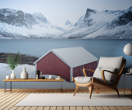Red hut Poster och Canvastavla