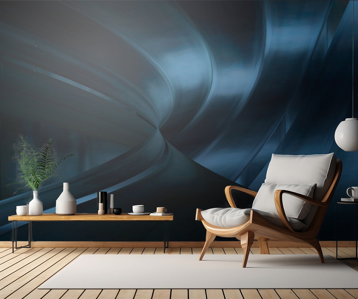 Blue roller coaster Poster och Canvastavla