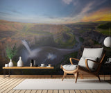 Sunset at Palouse Falls Poster och Canvastavla