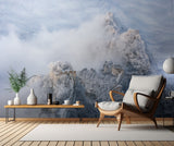 The Great Wall of Jiankou in the Snow Poster och Canvastavla