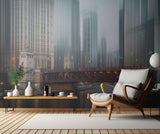 Chicago River Bridge Poster och Canvastavla