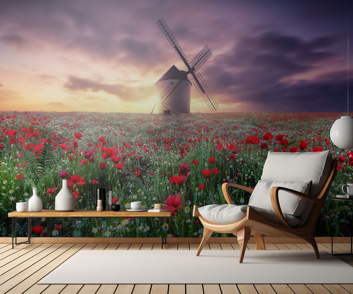 spring by the windmill Poster och Canvastavla