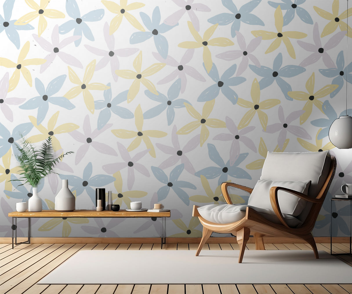 Playful Flowers Poster och Canvastavla