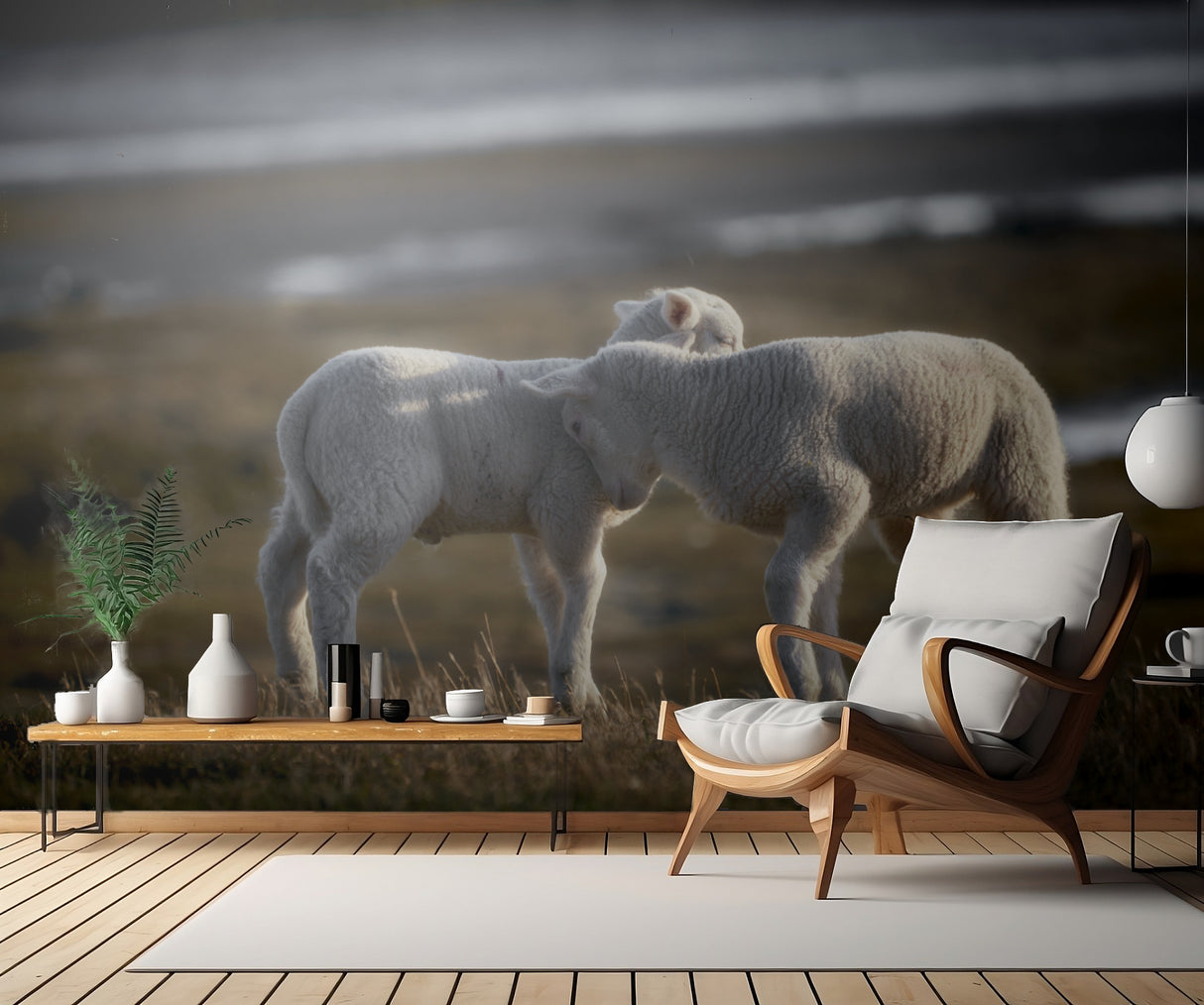 Lamb Friends Poster och Canvastavla