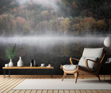 The mystical pond in the autumn 3 Poster och Canvastavla