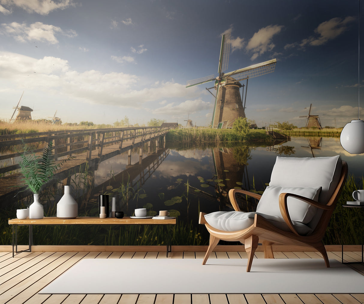 Postcards from Kinderdijk Poster och Canvastavla
