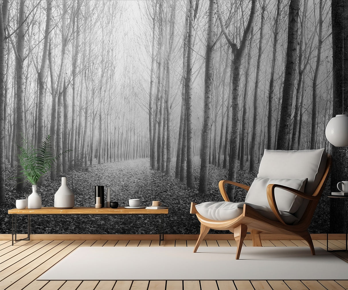 Autumn Mist Poster och Canvastavla