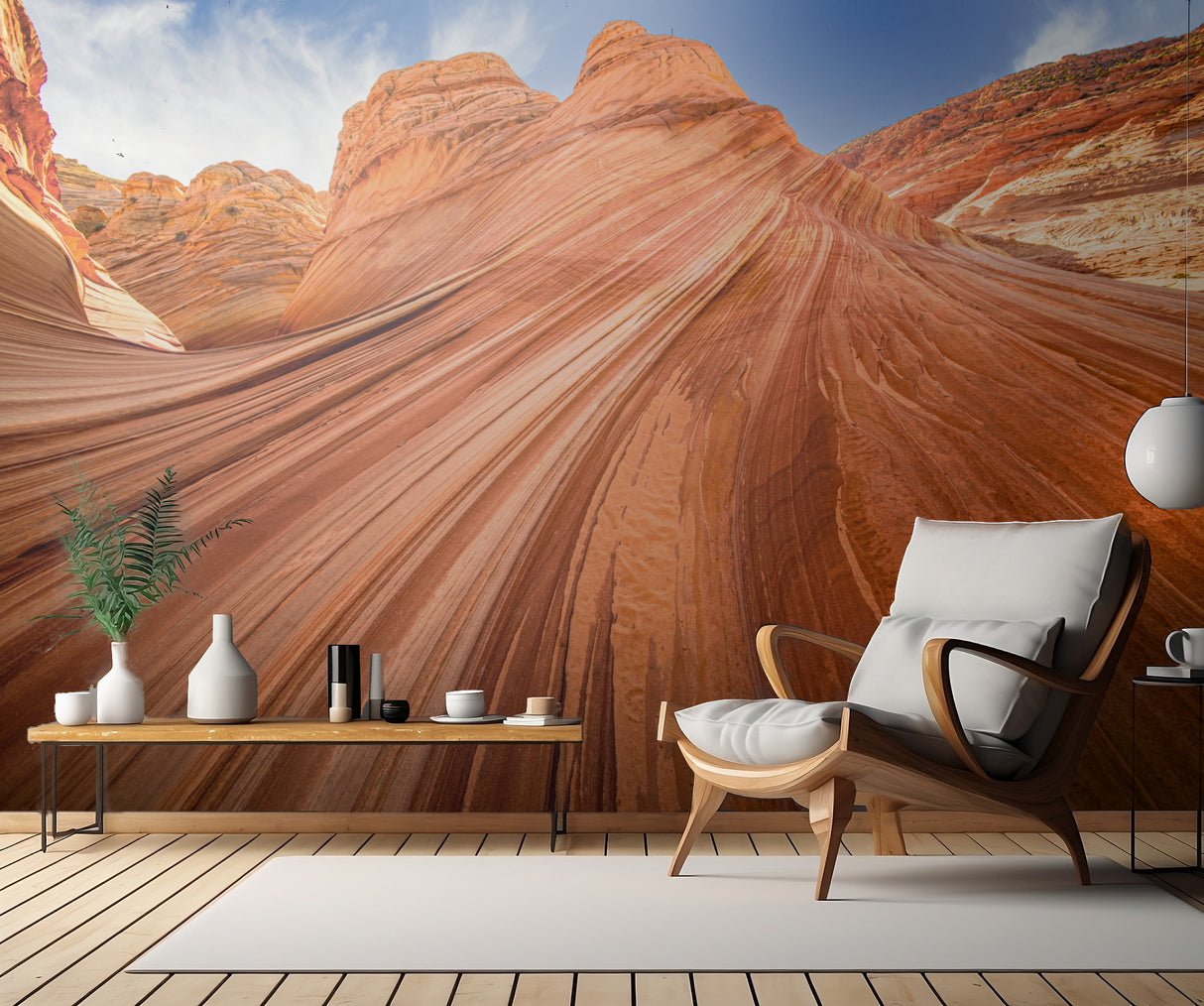Striations - Coyote Buttes North Poster och Canvastavla