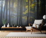 Foggy forest Poster och Canvastavla