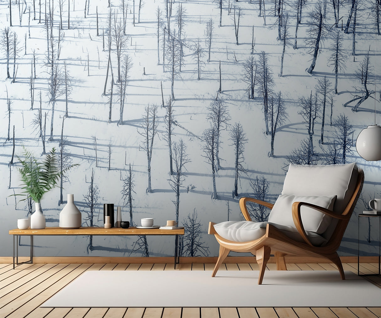 Bared Trees and Their shadows Poster och Canvastavla