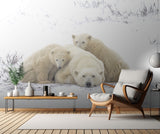 Family Portrait Snowing 8455 Poster och Canvastavla