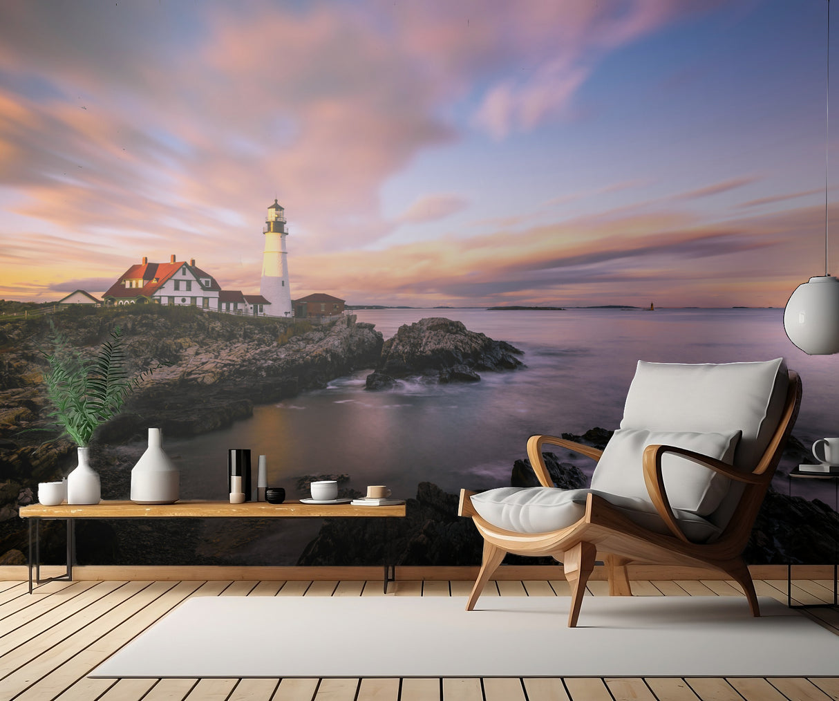Coastline sunset Poster och Canvastavla