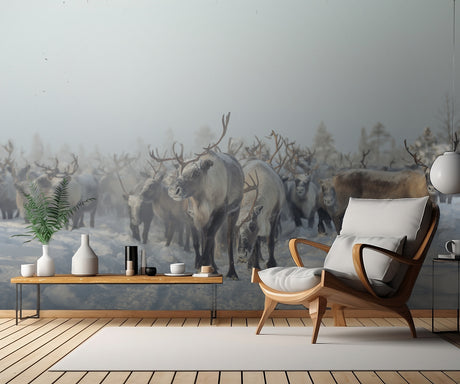Reindeers Poster och Canvastavla