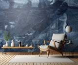 Blue Texture No 5 Poster och Canvastavla