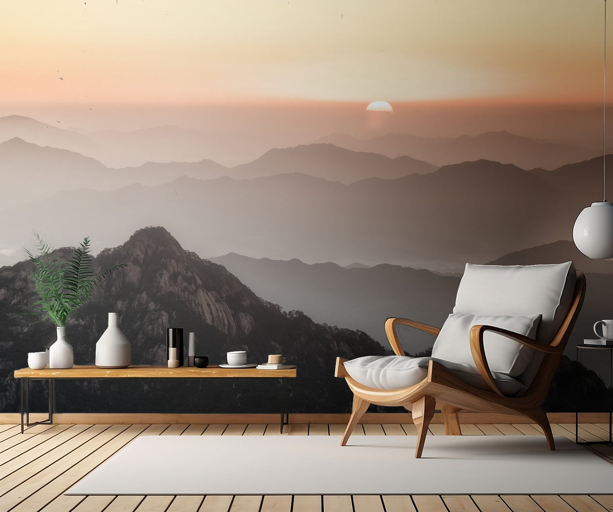Huangshan sunrise Poster och Canvastavla