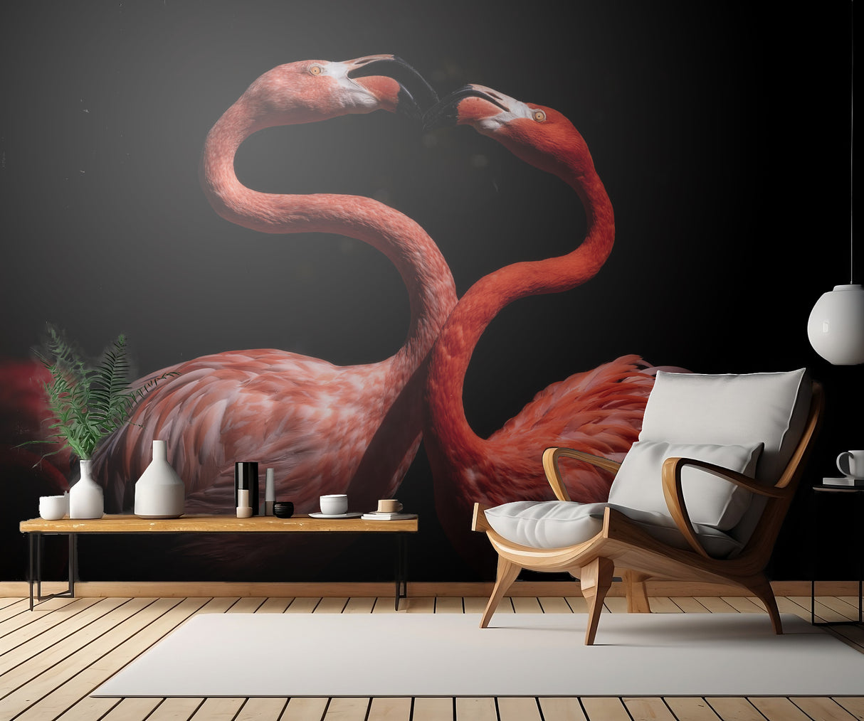 Flamingos Poster och Canvastavla