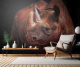 RHINO POSING Poster och Canvastavla