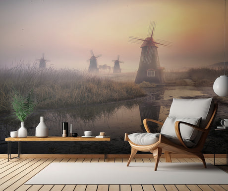 Foggy morning Poster och Canvastavla