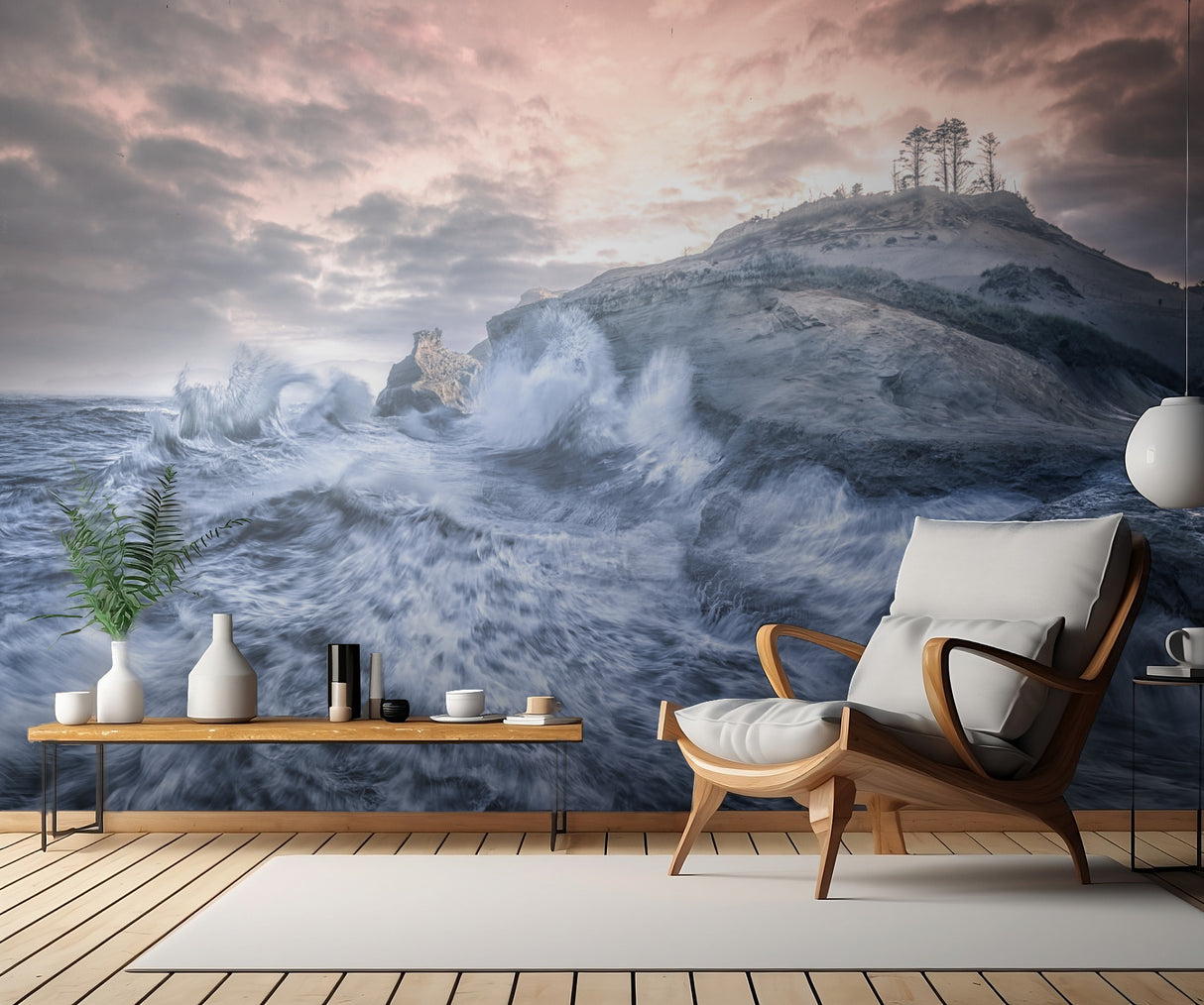 Crashing Sea Cape Kiwanda Poster och Canvastavla