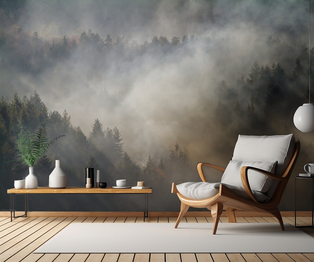 Misty forest ... Poster och Canvastavla