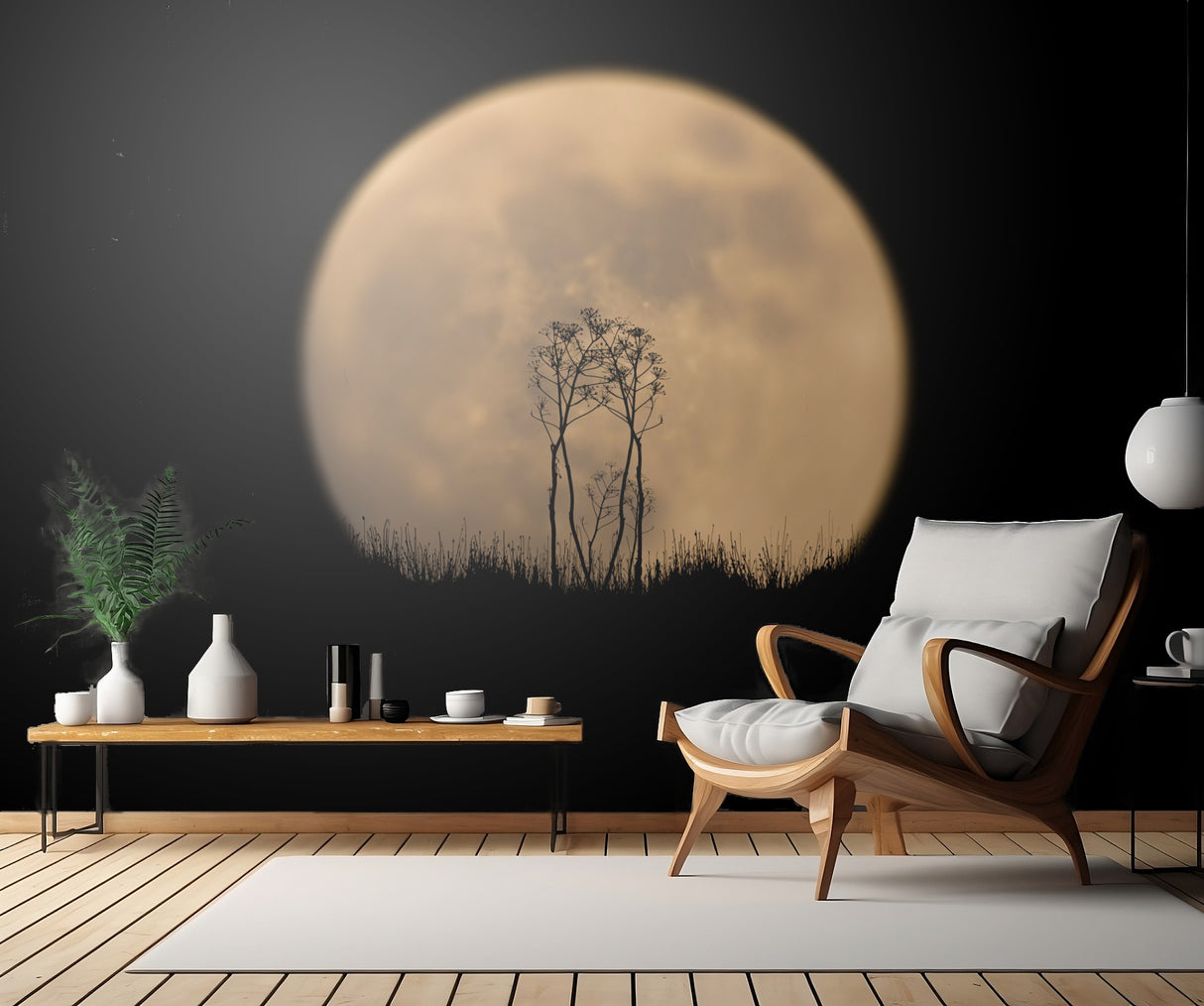 Look at the moon! Poster och Canvastavla