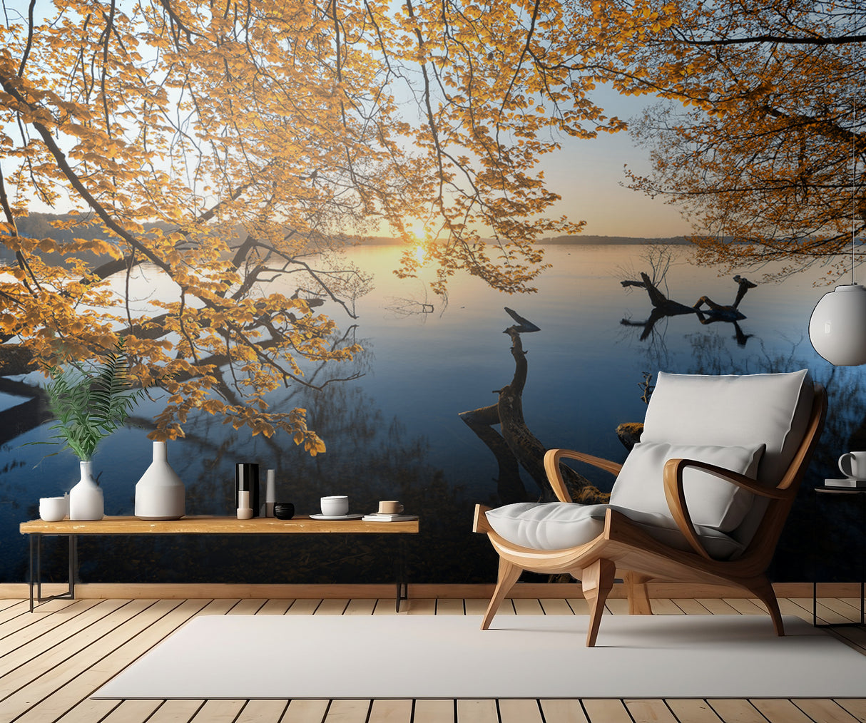 Autumn Morning Poster och Canvastavla