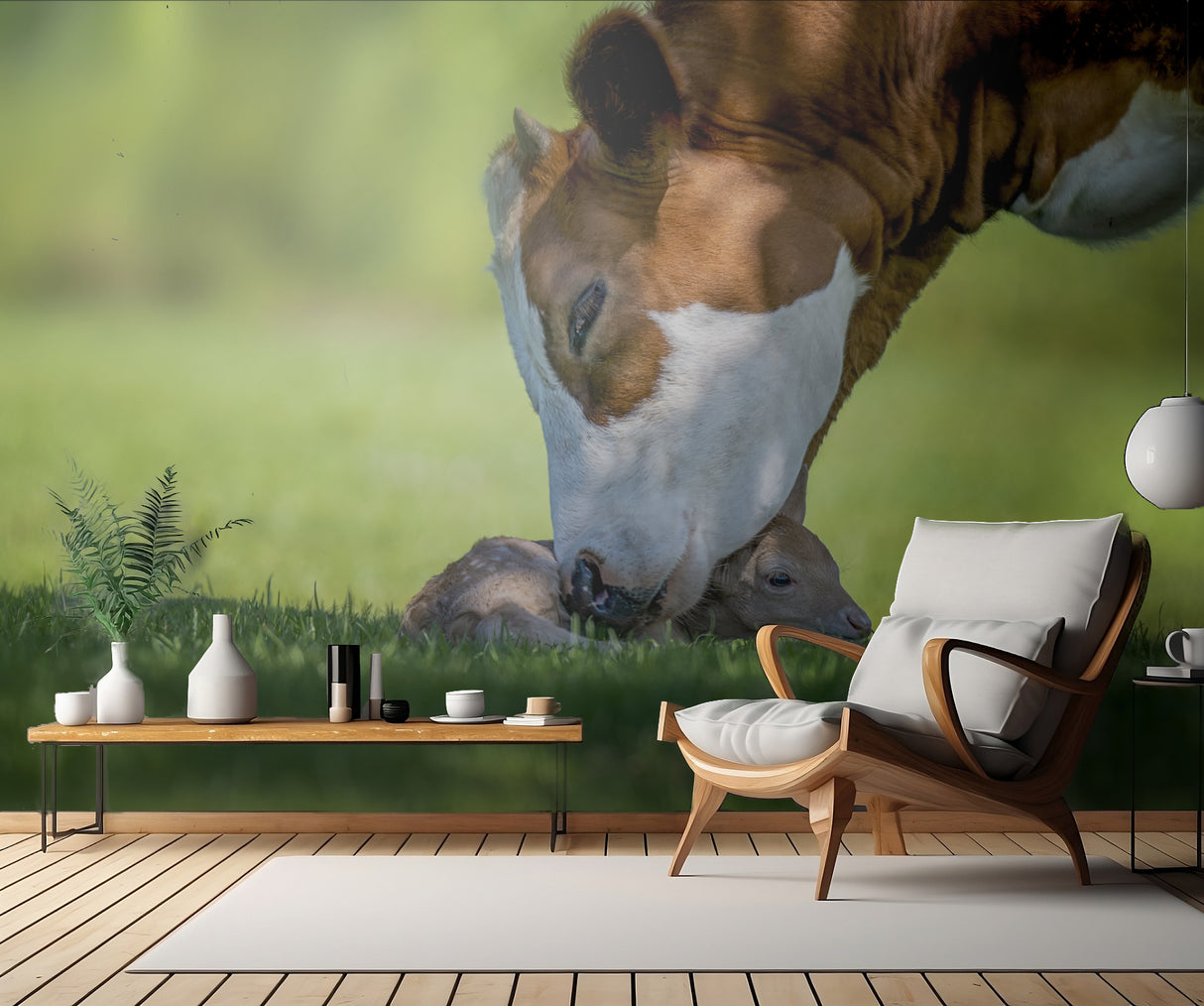cow deer love Poster och Canvastavla