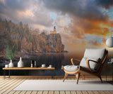 A Cloudy Day at Split Rock Lighthouse Poster och Canvastavla