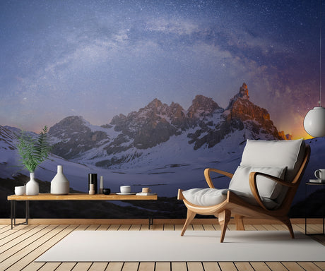Baita Segantini Under The Night Sky Poster och Canvastavla