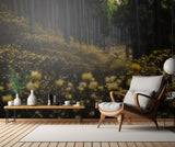 Golden forest (”Mitsumata” in full bloom) Poster och Canvastavla