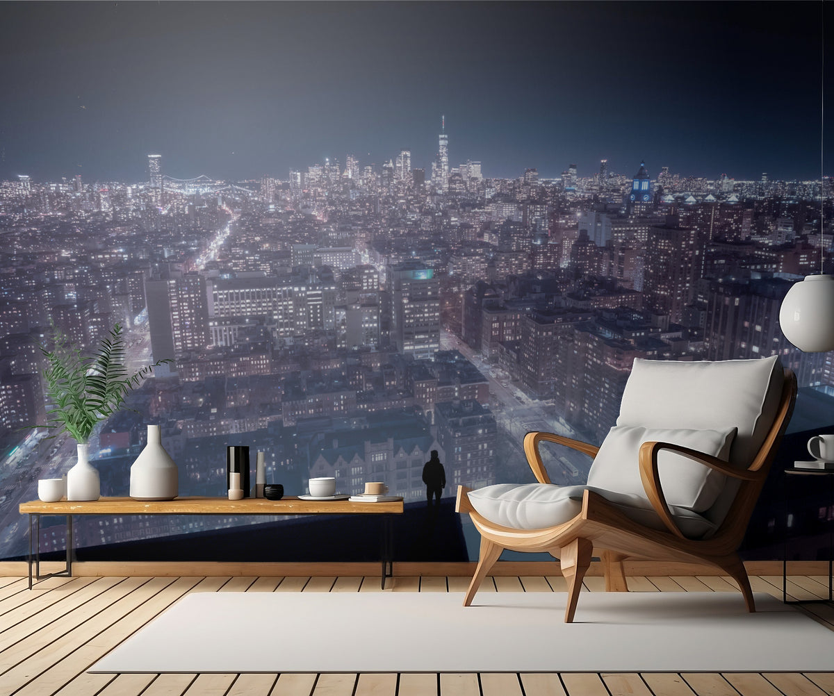 Cyber punk Newyork Poster och Canvastavla